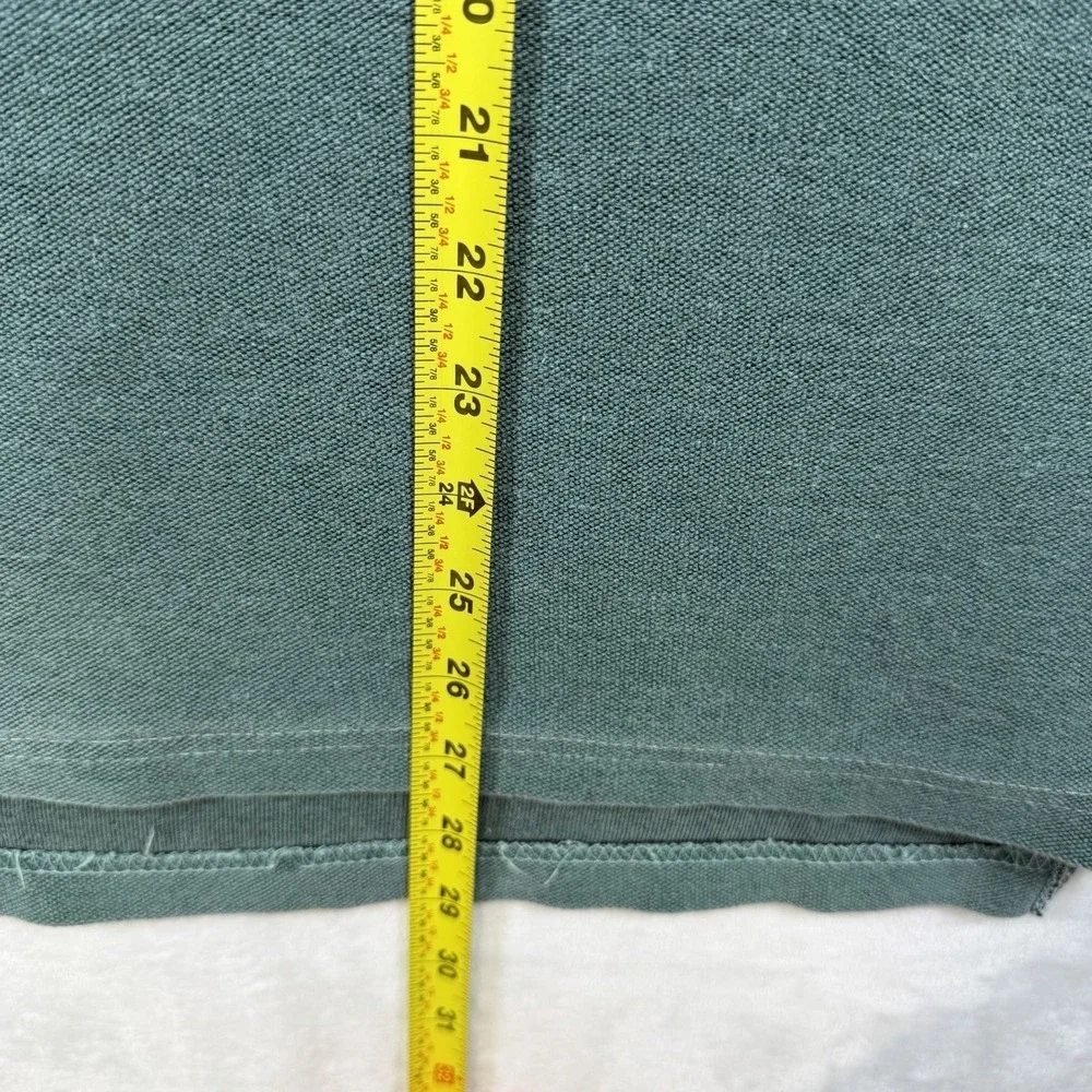 Vintage Gramicci Henley Shirt Green Mens XL Made in USA Cotton T-Shirt Relaxed